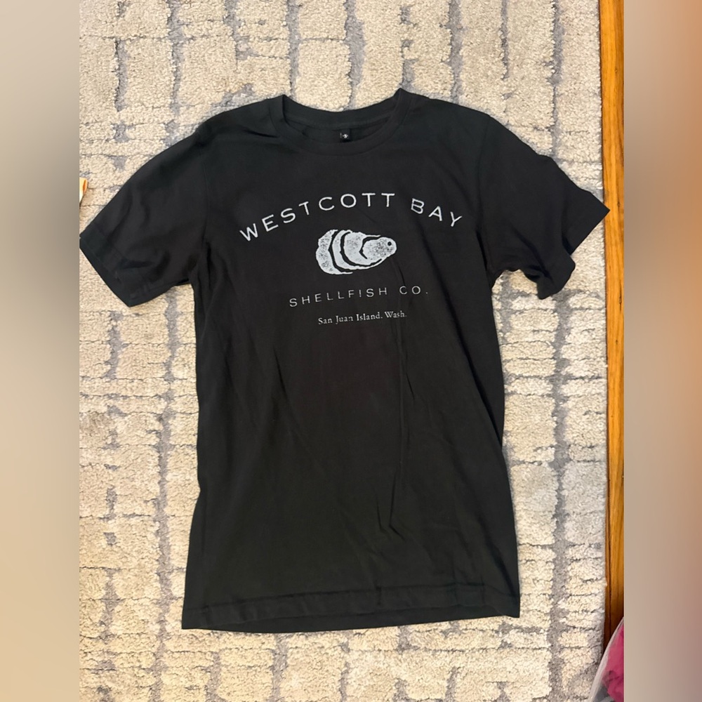 San Juan Island Westcott Bay Black Graphic Tee